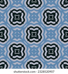 seamless vector pattern geometric organic shapes and forms textile fabric or ceramic tiles background
