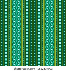 Seamless vector pattern with geometric ornament. Textile boho design. Background with ethnic motives.