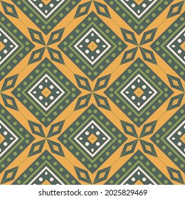 Seamless vector pattern with geometric ornament. Ethnic design for textiles, paper and other surfaces. Traditional motives in the style of boho, folk. 