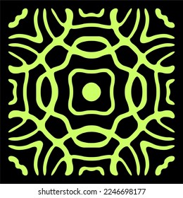 Seamless vector pattern in geometric ornament style.Tile Ornament. Vector illustration of symmetrical pattern mosaic