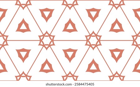 Seamless vector pattern. Geometric ornament. For Interior decoration, wallpaper, presentation, fashion design.