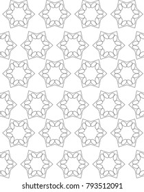 Seamless vector pattern in geometric ornament style