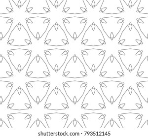 Seamless vector pattern in geometric ornament style