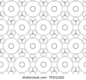 Seamless vector pattern in geometric ornament style