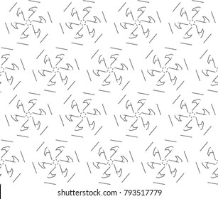 Seamless vector pattern in geometric ornament style