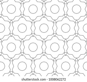 Seamless vector pattern in geometric ornamental style