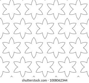 Seamless vector pattern in geometric ornamental style