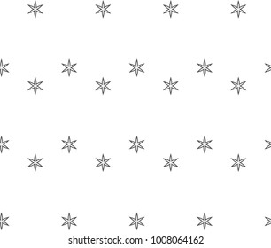 Seamless vector pattern in geometric ornamental style