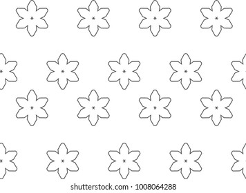 Seamless vector pattern in geometric ornamental style