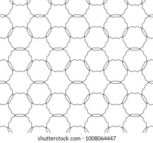 Seamless vector pattern in geometric ornamental style