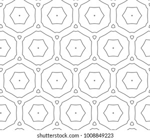 Seamless vector pattern in geometric ornamental style