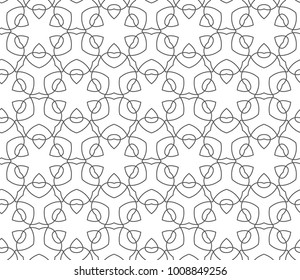 Seamless vector pattern in geometric ornamental style