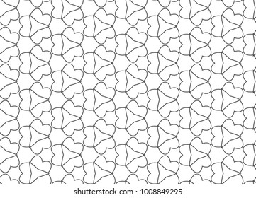 Seamless vector pattern in geometric ornamental style