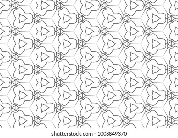 Seamless vector pattern in geometric ornamental style