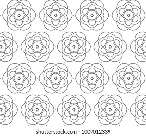 Seamless vector pattern in geometric ornamental style