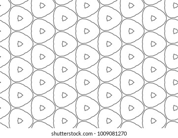 Seamless vector pattern in geometric ornamental style