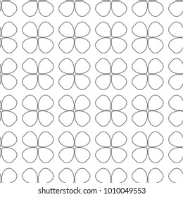 Seamless vector pattern in geometric ornamental style
