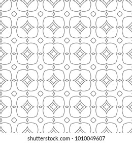 Seamless vector pattern in geometric ornamental style
