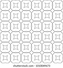 Seamless vector pattern in geometric ornamental style