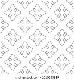 Seamless vector pattern in geometric ornamental style