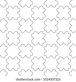 Seamless vector pattern in geometric ornamental style
