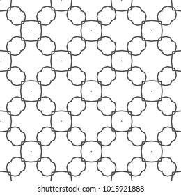 Seamless vector pattern in geometric ornamental style