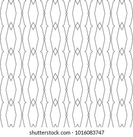 Seamless vector pattern in geometric ornamental style