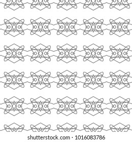 Seamless vector pattern in geometric ornamental style