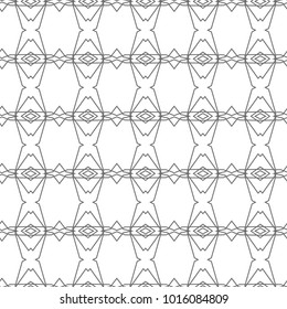 Seamless vector pattern in geometric ornamental style