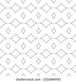 Seamless vector pattern in geometric ornamental style