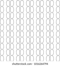 Seamless vector pattern in geometric ornamental style