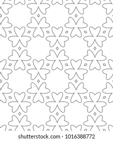 Seamless vector pattern in geometric ornamental style