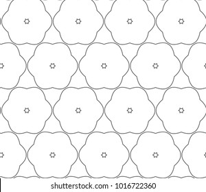 Seamless vector pattern in geometric ornamental style