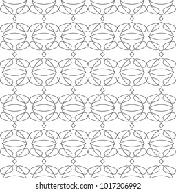 Seamless vector pattern in geometric ornamental style