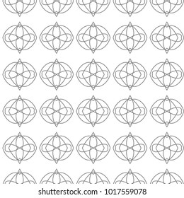 Seamless vector pattern in geometric ornamental style