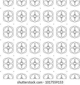 Seamless vector pattern in geometric ornamental style
