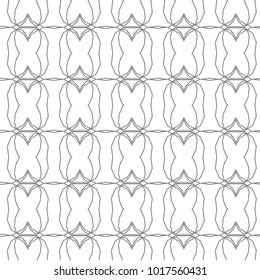 Seamless vector pattern in geometric ornamental style
