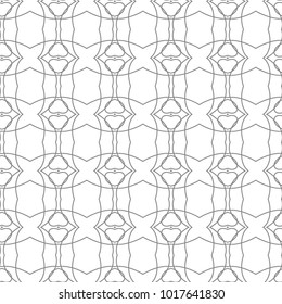 Seamless vector pattern in geometric ornamental style