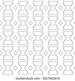 Seamless vector pattern in geometric ornamental style