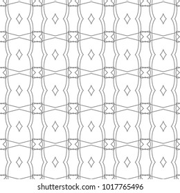 Seamless vector pattern in geometric ornamental style