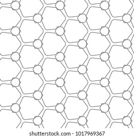 Seamless vector pattern in geometric ornamental style