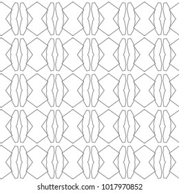 Seamless vector pattern in geometric ornamental style