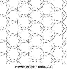 Seamless vector pattern in geometric ornamental style