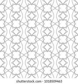 Seamless vector pattern in geometric ornamental style