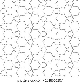 Seamless vector pattern in geometric ornamental style