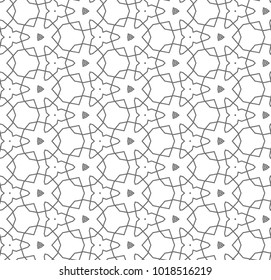 Seamless vector pattern in geometric ornamental style