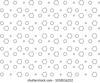 Seamless vector pattern in geometric ornamental style