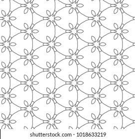 Seamless vector pattern in geometric ornamental style