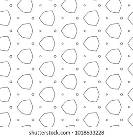 Seamless vector pattern in geometric ornamental style