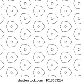 Seamless vector pattern in geometric ornamental style